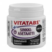 Минеральная добавка Vitatabs® Sinkkiasetaatti Lakritsi 60 таб