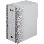 Короб архивный с клапаном OfficeSpace Standard плотный, микрогофрокартон, 150 мм, белый, до 1400 л., 264804