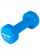 Гантель виниловая STARFIT DB-101 2,5 кг, синий.