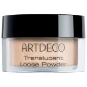 ARTDECO Пудра рассыпчатая Translucent Loose Powder, тон 02 светлый, 8 г