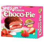 ORION Choco Pie Клубника печенье, 360 г