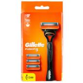 Станок для бритья GILLETTE FUSION + Сменные кассеты для бритья FUSION 3шт