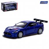 Машина металлическая maserati gran turismo mc gt4, 1:43, инерция, цвет синий Автоград