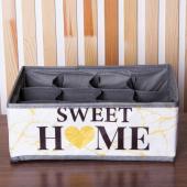 Кофр для белья 12 ячеек "Sweet home", 27 х 20 х 10 см