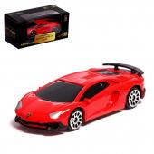 Машина металлическая lamborghini aventador lp750-4 sv, 1:64, цвет красный Автоград