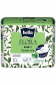 Женские гигиенические прокладки с экстрактом зеленого чая bella FLORA Green tea 10 шт.