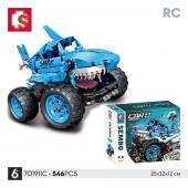 Конструктор на радиоуправлении SEMBO CAR.S: Shark Monster Truck 546 дет. (701911C)