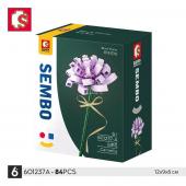 Конструктор SEMBO Block Florist: Камелия фиолетовая 84 дет. (601237A)