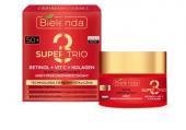 BIELENDA SUPER TRIO RETINOL+VIT C+KOLAGEN Сильноукрепляющий крем п/морщин 50+ день/ночь 50мл