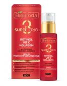 BIELENDA SUPER TRIO RETINOL+VIT C+KOLAGEN Активно восст-щая ночная сыворотка п/морщин 30мл