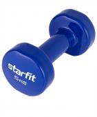 Гантель виниловая STARFIT DB-101 5 кг, темно-синий.