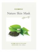 FOODAHOLIC NATURE SKIN Тканевая маска для лица с экстрактом зеленого чая, 23мл