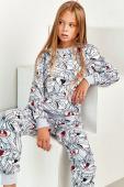 Брюки д/дев CRAZY GETUP "Looney Tunes" AW21GJ0804 серый