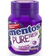 Mentos Pure White Виноград, 54 г БАНКА, жевательная резинка