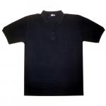 Рубашка-поло "Turon", черный пике (декор-полоса), (арт. TRP-03D)