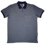 Рубашка-поло с карманом (Fayz-M), синий, (арт. FZ045-04)