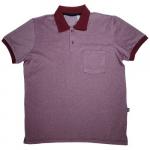 Рубашка-поло с карманом (Fayz-M), бордовый, (арт. FZ045-03)