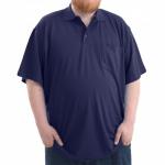 Рубашка-поло большого размера "Asia mix" (пике, джинсовый), (арт. AMP01-04)
