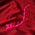 Анальные бусы COSMO Woman, без вибрации, силикон, 230 х 13 мм, розовый