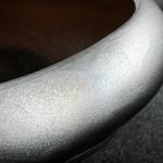 Горшок "Бонсай" большой черный с серебром, 2,3 л, 24х28 см