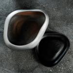 Горшок "Бонсай" большой черный с серебром, 2,3 л, 24х28 см