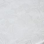 Скатерть «Гибискус», 132?180 см, цвет белый