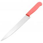 "Универсал" Нож кухонный 190мм цветная пластмассовая ручка, цвета в ассортименте: ярко-зеленый, ярко-розовый, ярко-коралловый (Китай)