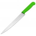 "Универсал" Нож кухонный 190мм цветная пластмассовая ручка, цвета в ассортименте: ярко-зеленый, ярко-розовый, ярко-коралловый (Китай)