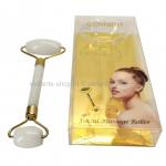 Нефритовый роликовый массажер Гуаша Connert Facial Massage Roller White G002