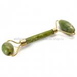 Нефритовый роликовый массажер Гуаша Connert Facial Massage Roller Green G001