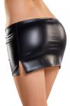 Мини-юбка Glossy CAMREN из материала Wetlook, черный, M