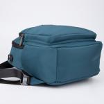 Рюкзак-сумка на молнии, 5 наружных карманов, цвет зеленый