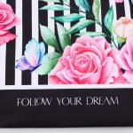 Сумка женская пляжная "Follow your dream", 35*40 см