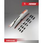 Щетка стеклоочистителя FENOX, 21"/530 мм, гибридная, крепления 15 в 1, WB53240"