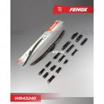 Щетка стеклоочистителя FENOX, 17"/430 мм, гибридная, крепления 15 в 1, WB43240"