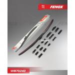 Щетка стеклоочистителя FENOX, 28"/700 мм, гибридная, крепления 15 в 1, WB70240"