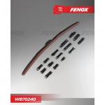Щетка стеклоочистителя FENOX, 28"/700 мм, гибридная, крепления 15 в 1, WB70240"