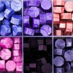 Набор сургуча "Оттенки фиолетового" перламутр 10 цветов 12,7х6,5х2 см