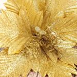 Декор "Холодный цветок" 27х20 см, золото
