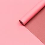 Бумага крафт двухстороняя, розовый-бордовый, 0,68 х 10 м