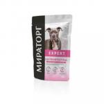 #(C)МИРАТОРГ Expert Gastrointestinal Корм пауч полнорационный для взрослых собак всех пород «Бережная забота о пищеварении» 85 гр*24 25%