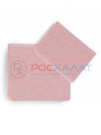 Махровое полотенце без бордюра пудрово-розовое ПМ-102