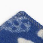 Одеяло байковое Мышки 100х140см, цвет синий 400г/м 100% хлопок