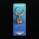 Брелок для ключей Cartage, поршень, металл, золото