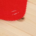 Набор для бани: шапка и коврик "Банный перец" красный