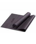 Коврик для йоги и фитнеса FM-101, PVC, 183x61x0,3 см, черный