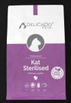 Корм для стерилизованных кошек Delicado с индейкой, 10 кг