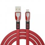 BY Кабель для зарядки Графика Micro USB, 1м, Быстрая зарядка QC3.0, штекер металл, красный