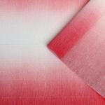 Бумага для поделок и упаковки, гофрированная, бело-розовая, 0,5 х 2,5 м
