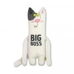 Игрушка декоративная "Кот Мужик" Big Boss черное ухо 40х12х7